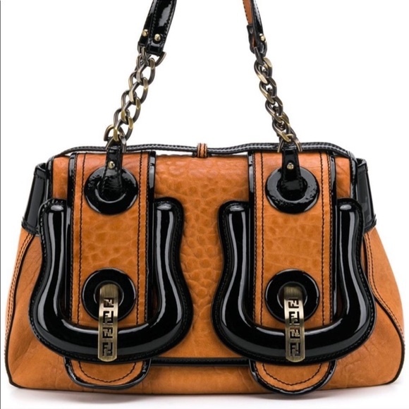 FENDI 2000’s B Nappa Vernice Bag - Picture 1 of 6